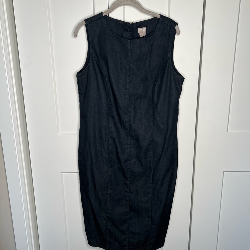 FINAL SALE Chico's Black Label Shift Sleeveless Dress Size 10 Chico’s 1.5